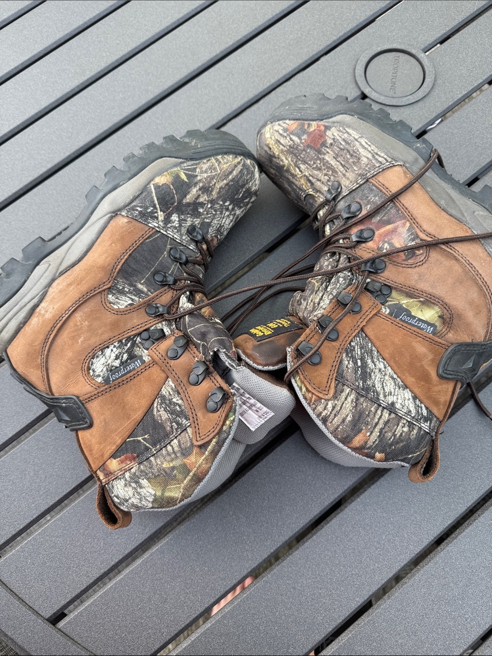 Men's Brown Camouflage Hunting Boots - Picture 10 of 10